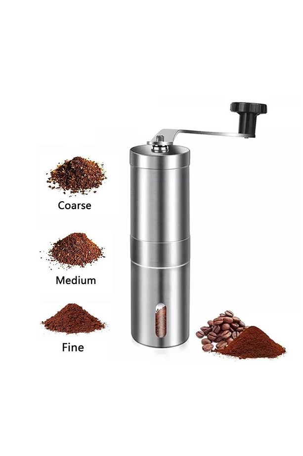 Paslanmaz Çelik Kahve Değirmeni - Kademeli Seramik Dişli Manuel Coffee Grinde