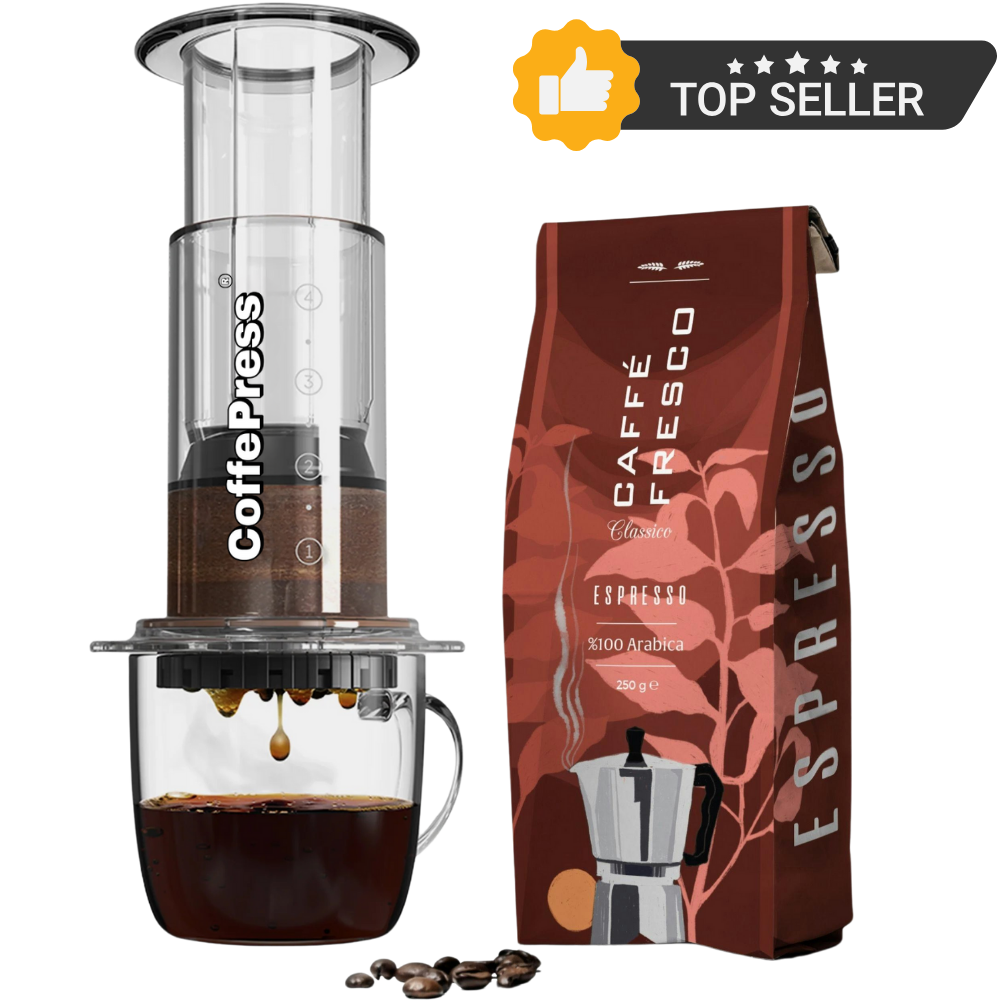 Orijinal Coffepress Master Box (CoffePress & 250 g Fresco Espresso)