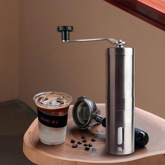 Paslanmaz Çelik Kahve Değirmeni - Kademeli Seramik Dişli Manuel Coffee Grinde