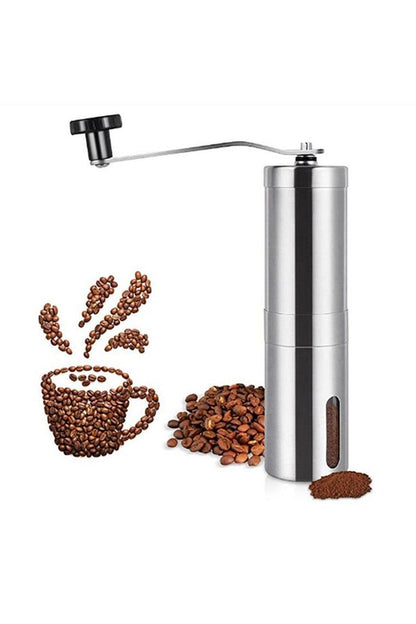 Paslanmaz Çelik Kahve Değirmeni - Kademeli Seramik Dişli Manuel Coffee Grinde