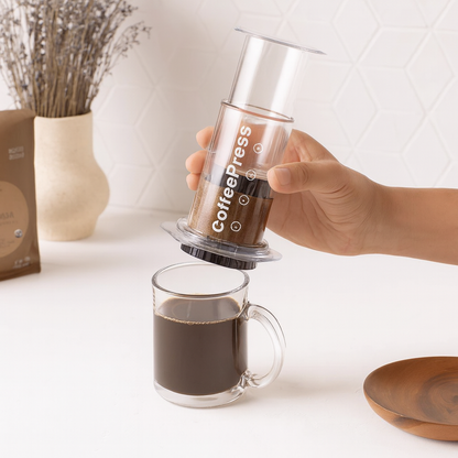 CoffePress ve Özel Cam Kupa