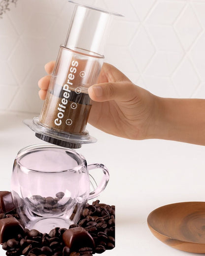 CoffePress ve Özel Cam Kupa