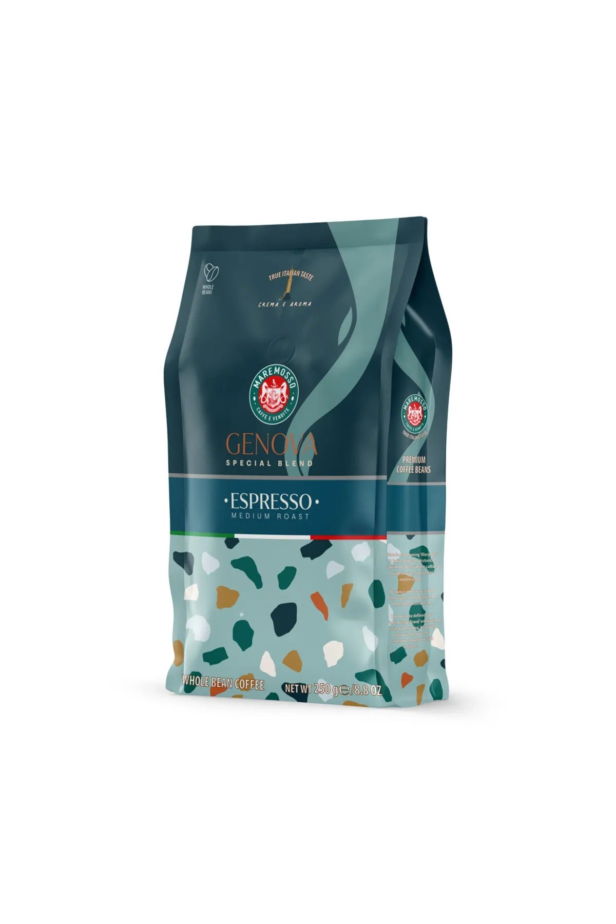 Mare Mosso Caffe ê Vendite Espresso Genova Blend 250 Gr. (ÇEKİRDEK VEYA ÖĞÜTÜLMÜŞ) Kahve